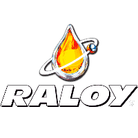 Logo de Raloy con llama y anillo, representando la marca Alfamusic y su enfoque en productos de cali.