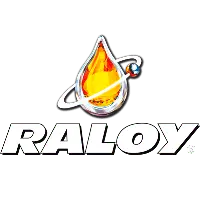 Logo de Raloy con llama y anillo, representando la marca Alfamusic y su enfoque en productos de cali.
